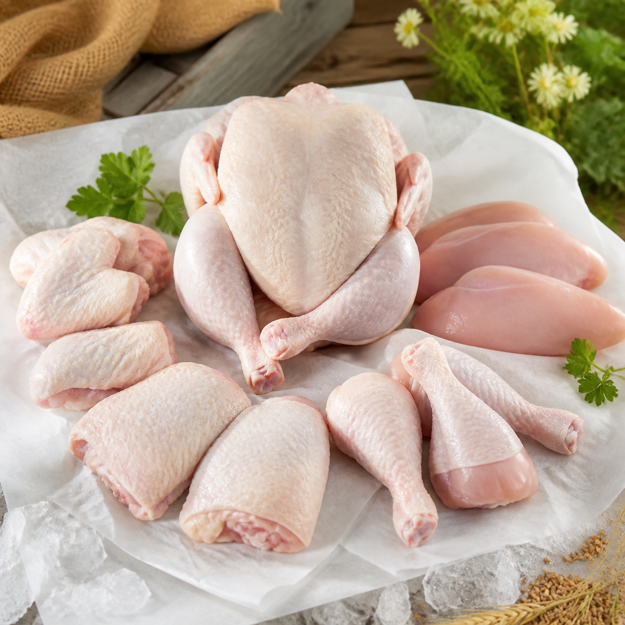 Broiler chickens
